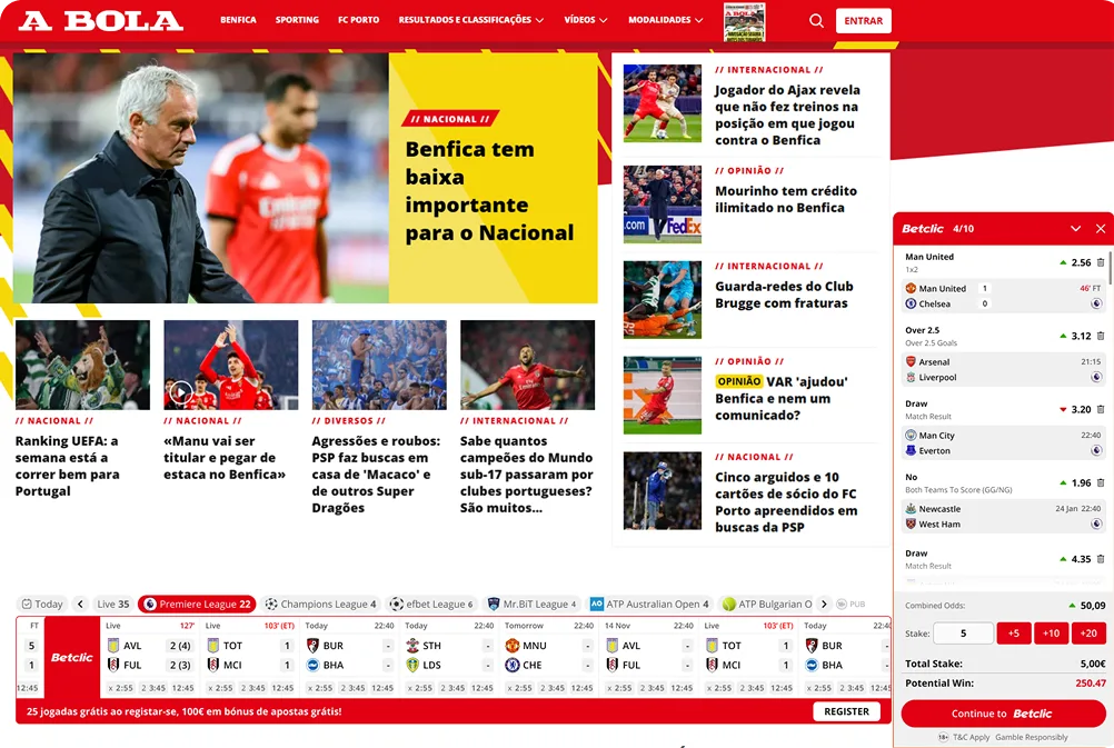 One betslip. Every sport.